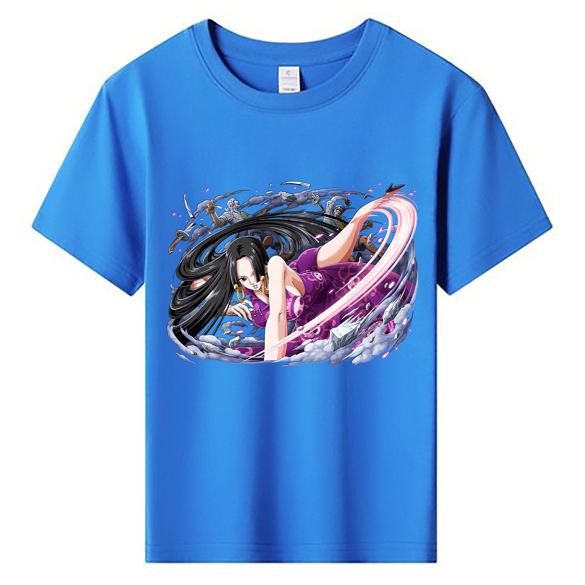 ワンピース ボア・ハンコック ONE PIECE Boa·Hancock 綿100％キッズTシャツ（フロントプリント）